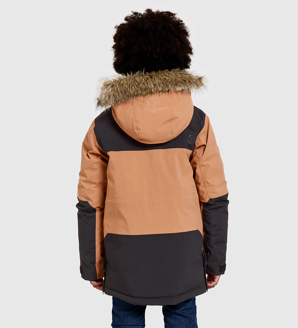 Didriksons Winter Coat - Magnetite - Almond Brown