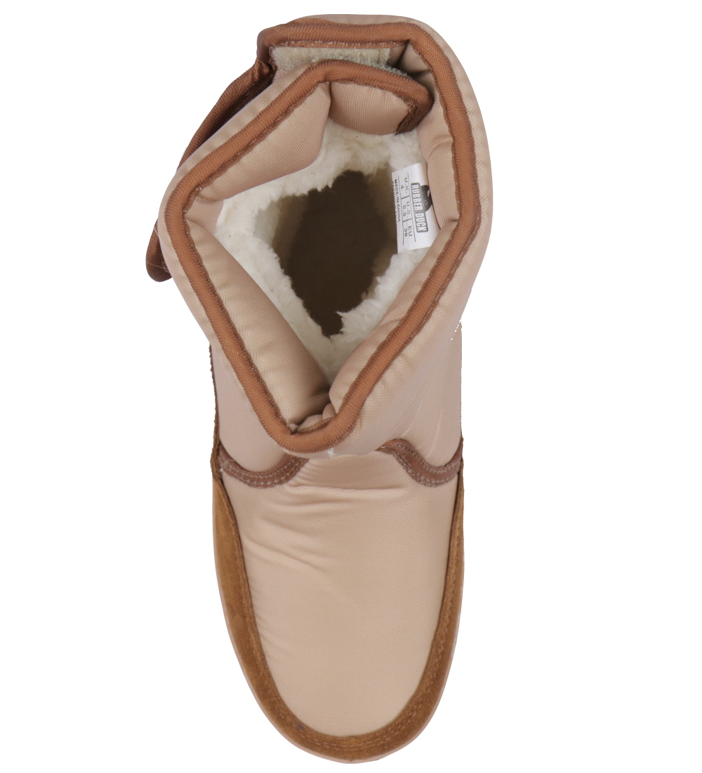 Rubber Duck Winter Boots - Snow Jogger - Beige/Cognac