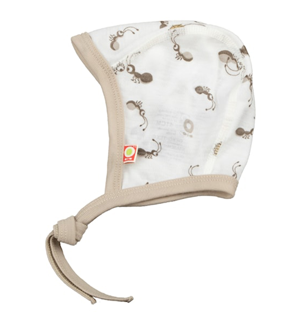 Katvig Babyhjälm - Ull - Off White m. Myror