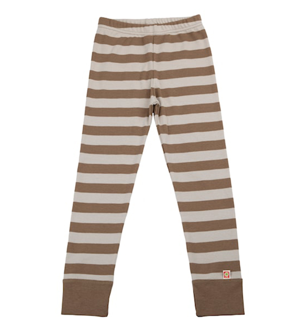 Katvig Leggings - Bruin/Beige Gestreept