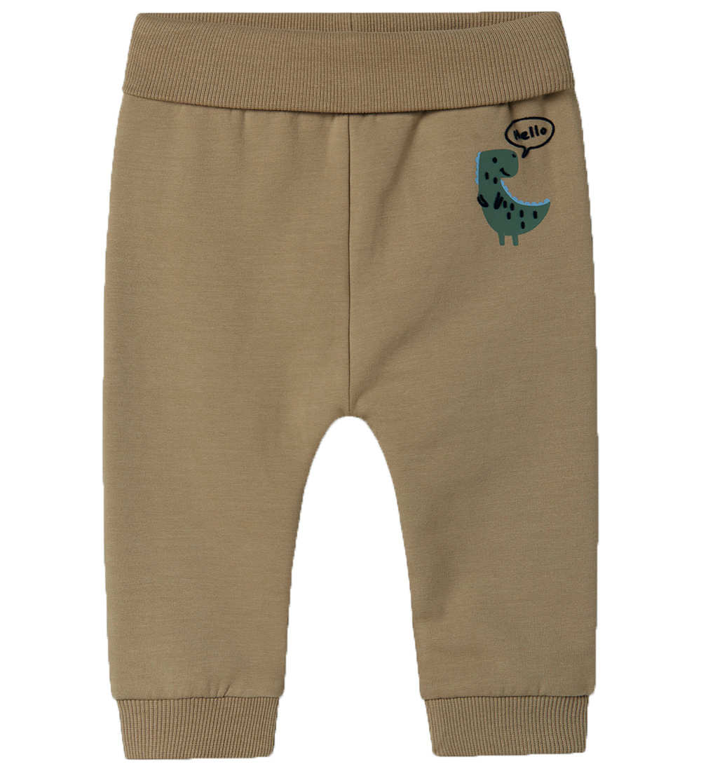 Name It Sweatshirt - NbmVonne - Weathered Teak/Dinosaur