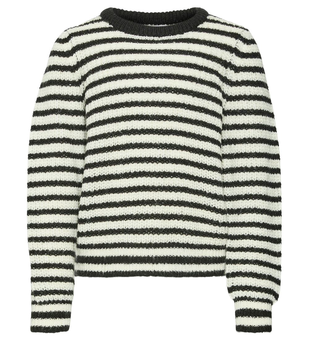 Vero Moda Girl Bluse - Strick - VmEarth - Black/W. Birch