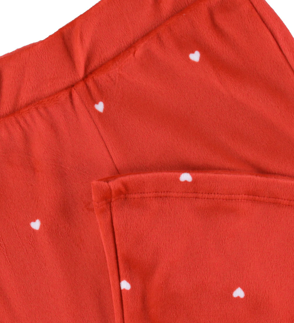 Vero Moda Girl Byxor - VmVelvet - Kinesisk Röd/Hearts