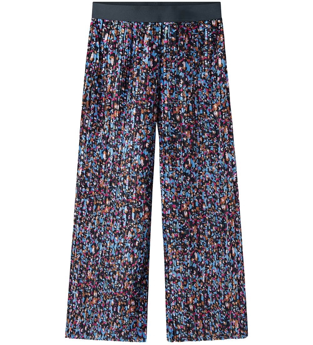 Name It Trousers - Wide - NkfNipleat - Silver Lake Blue