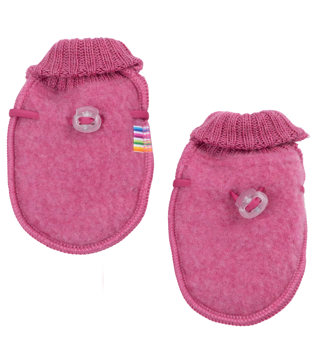Joha Mittens - Wool - 2-layer - Raspberry