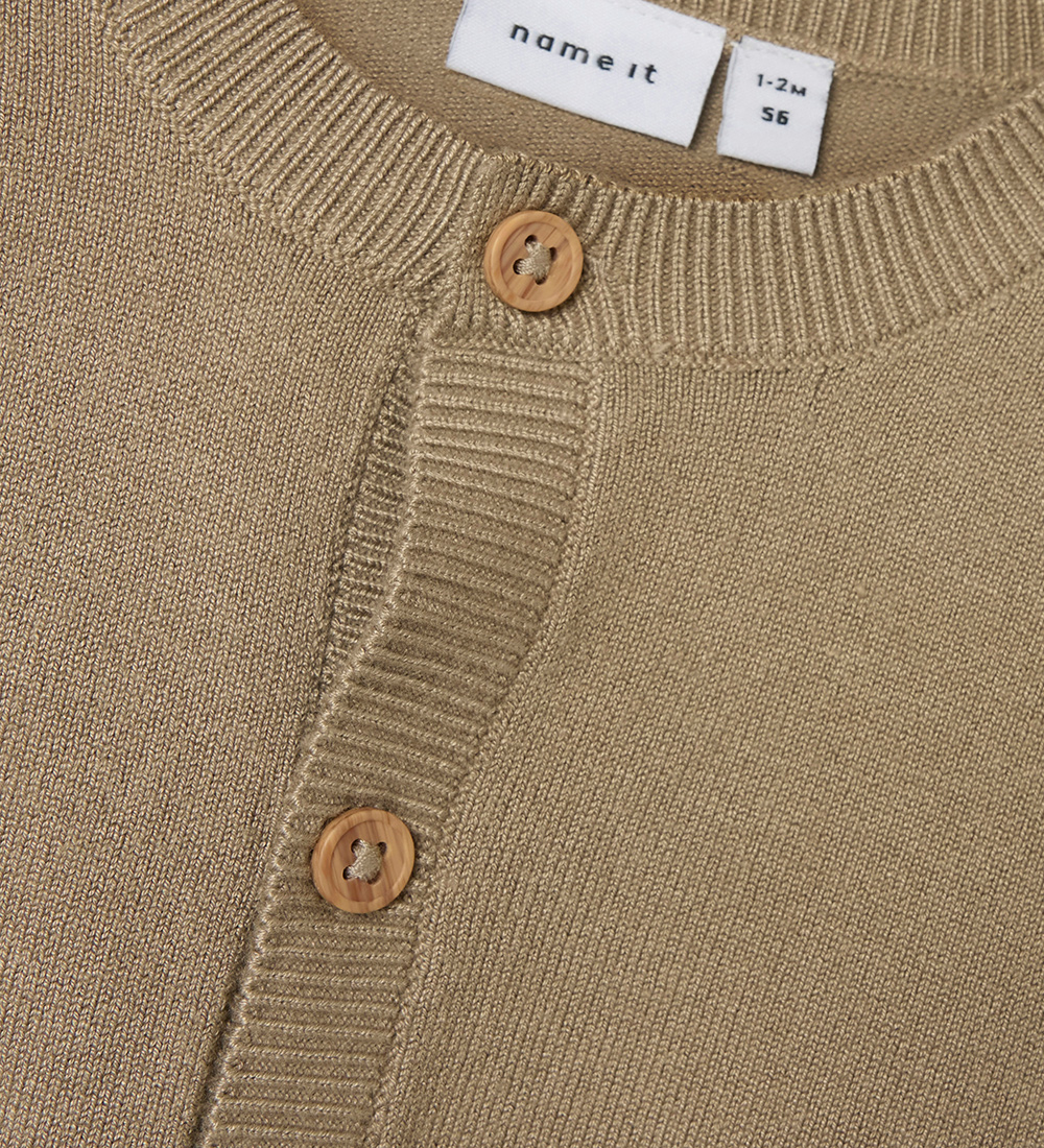 Name It Cardigan - Knitted - NbmRasomme - Weathered Teak