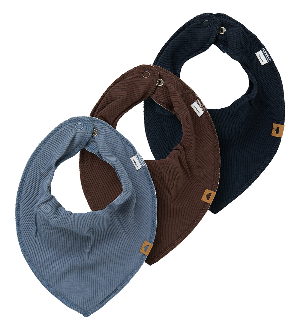 Name It Teething Bib - Rib - NbmYasimrun - 3-Pack - Flint Stone