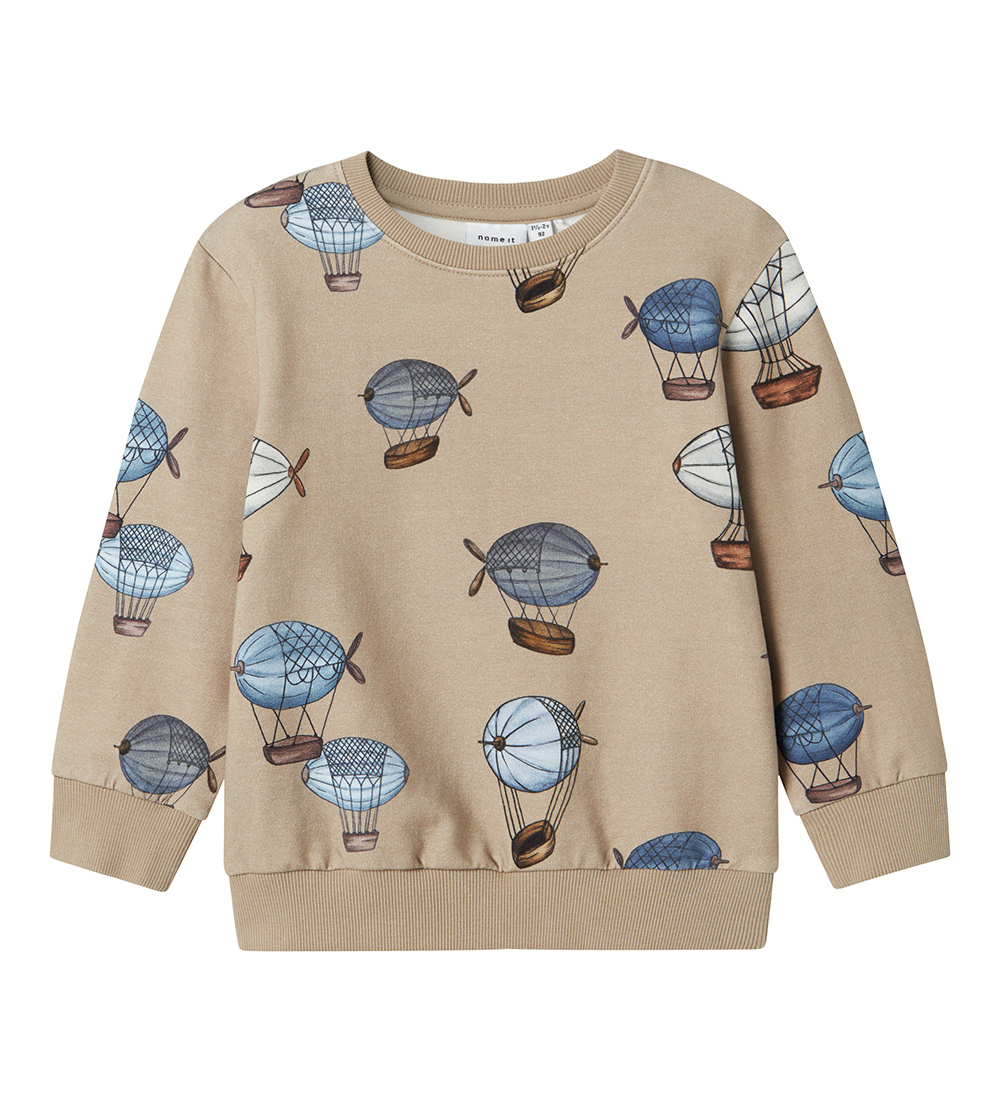 Name It Sweatshirt - NmmRain - Weathered Teak