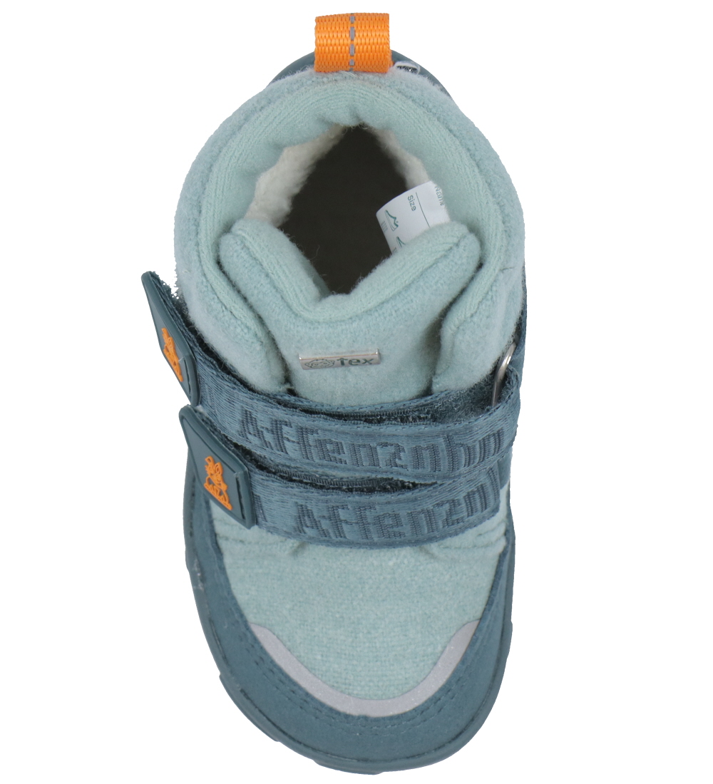 Affenzahn Winter Boots - Tex - Wool Comfy Bunny - Petrol/Bunny