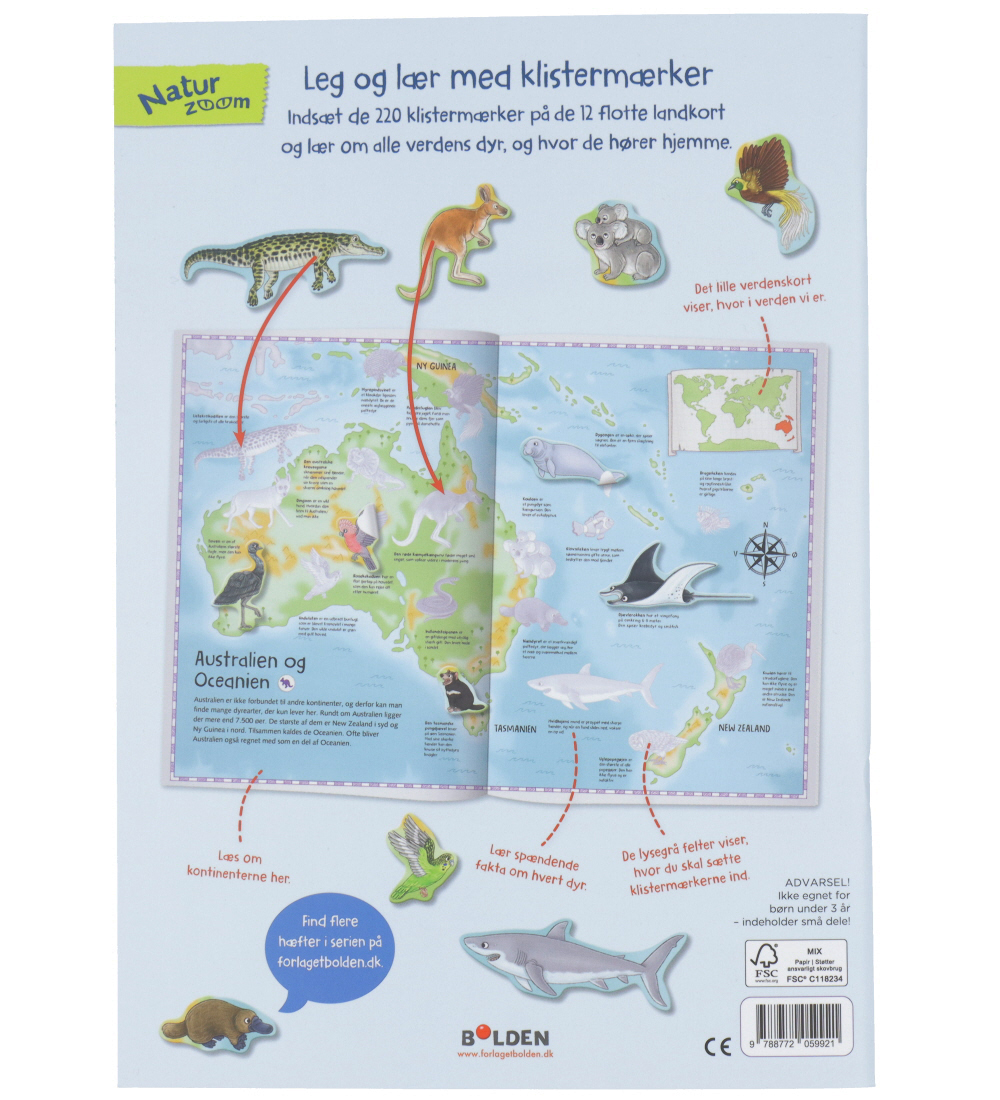 Forlaget Bolden Activity Book w. Stickers - The World of Nature