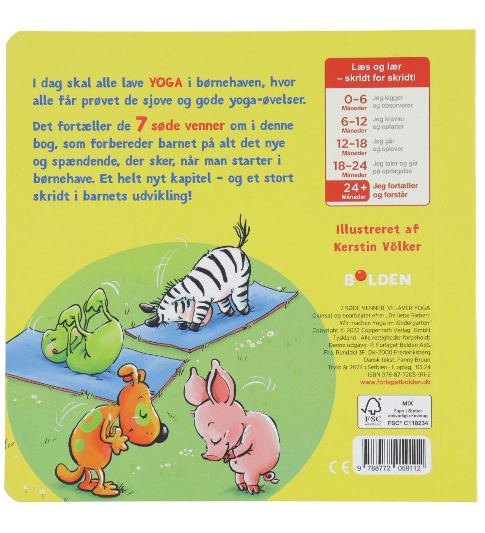 Forlaget Bolden Book - 7 Sweet Friends: We Make Yoga