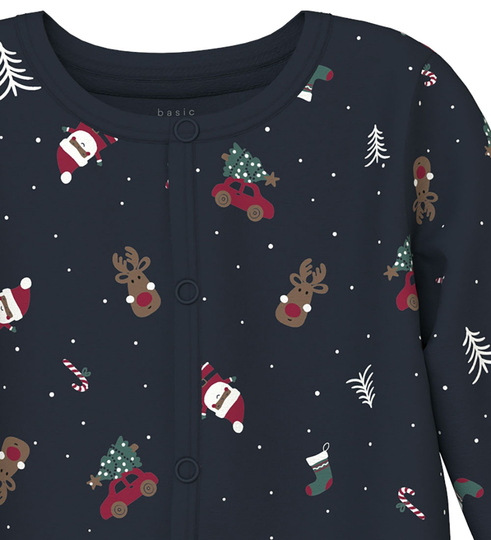Name It Nightsuit - NbnVismas - Dark Sapphire/Christmas