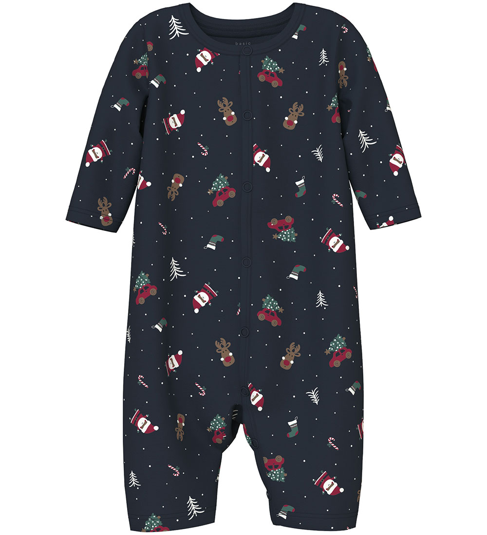 Name It Nightsuit - NbnVismas - Dark Sapphire/Christmas