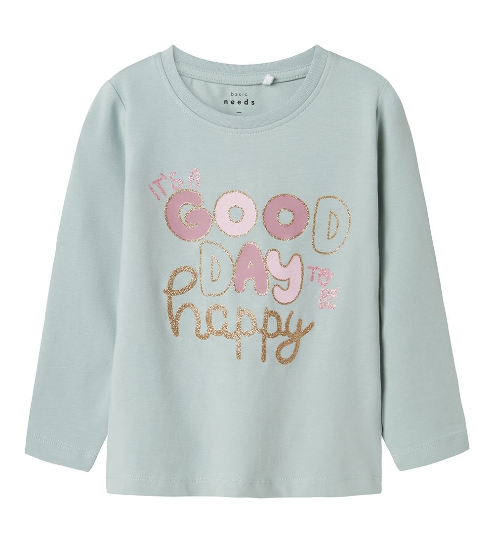 Name It Blouse - NmfVix - Gray Mist/Good Day