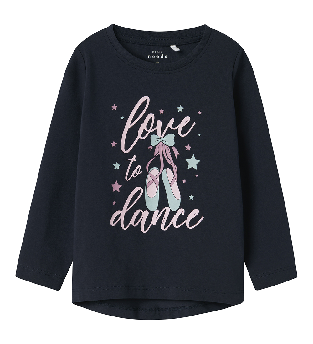 Name It Bluse - NmfVix - Dark Sapphire/Love Zwei Dance