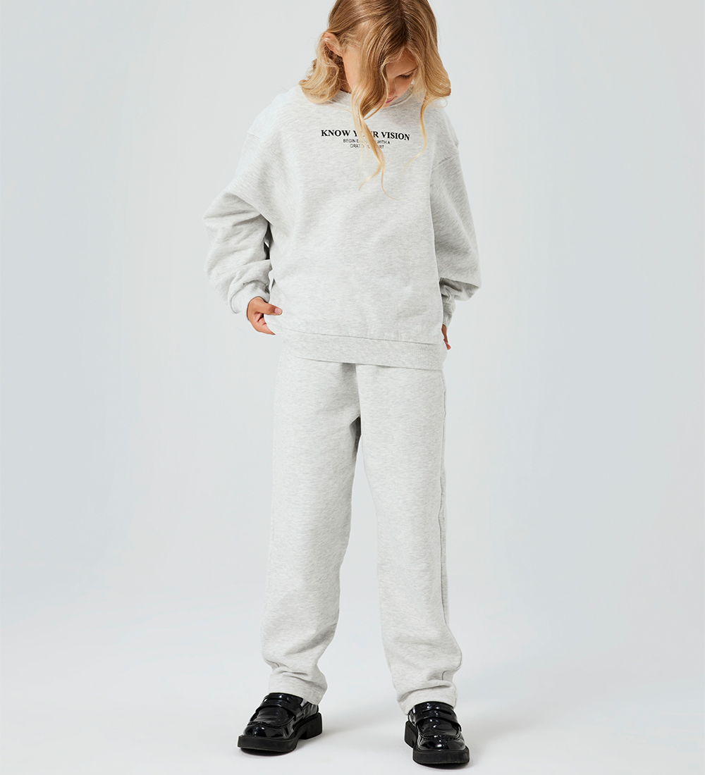 Name It Sweatpants - NkfNakonni - Light Grey Melange