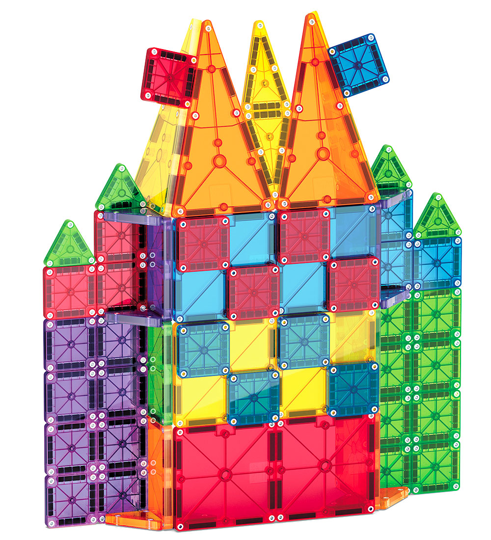 Magna-Tiles Magnet set - 62 Parts - MicroMAGS & Combo