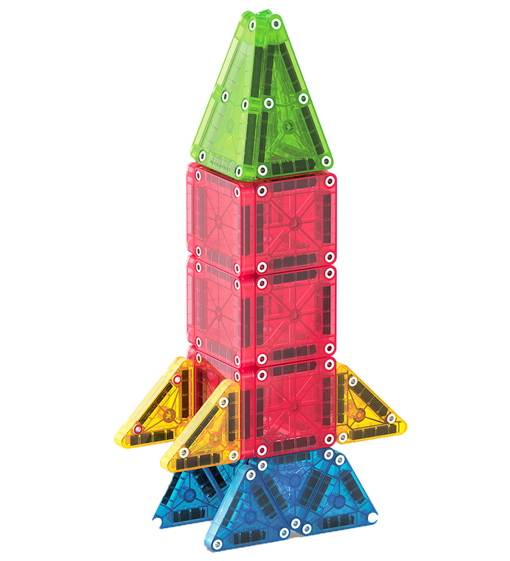 Magna-Tiles Magnet Set - 26 Parts - MicroMAGS & Travel Tin Case