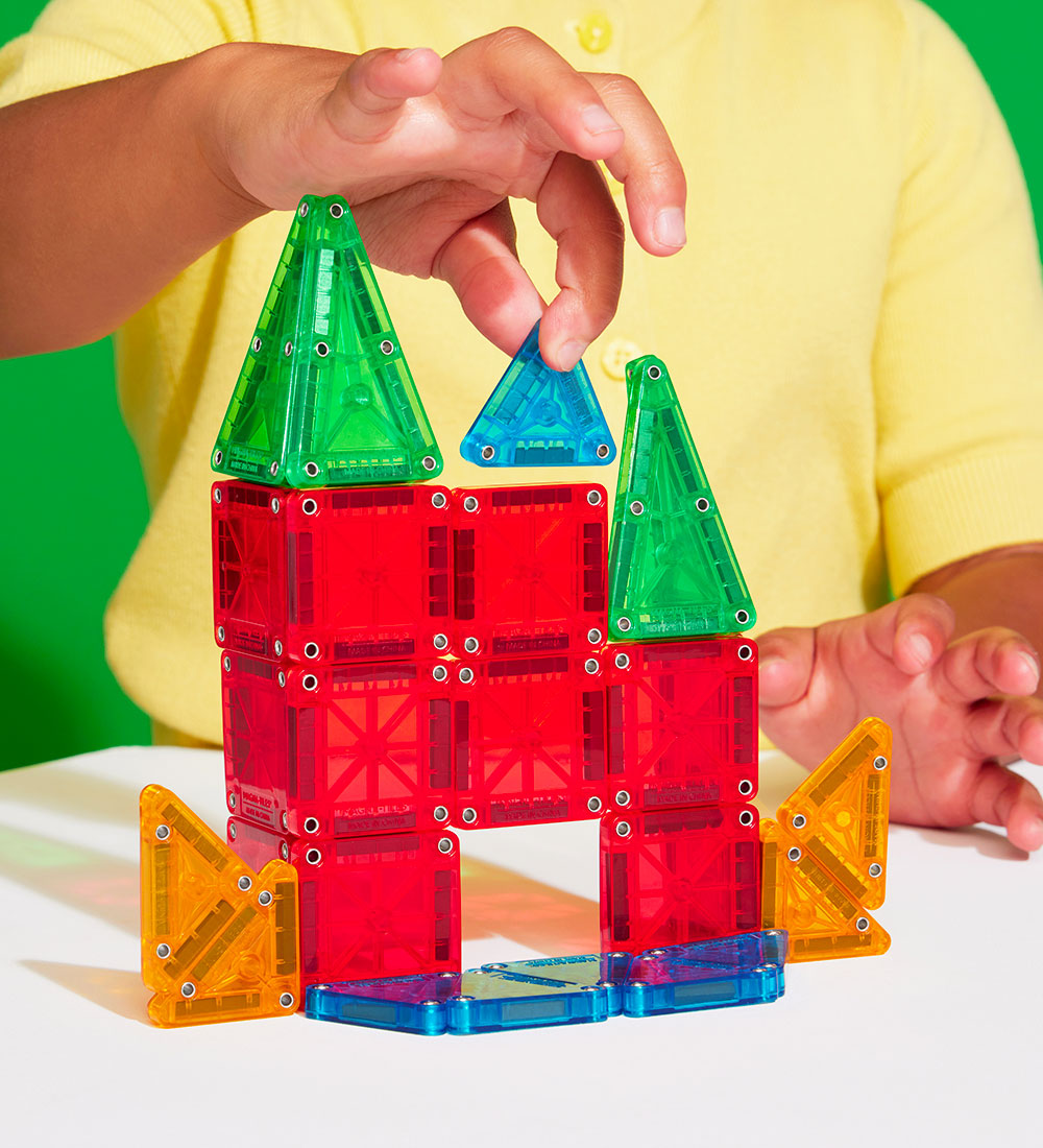 Magna-Tiles Magnet Set - 26 Parts - MicroMAGS & Travel Tin Case