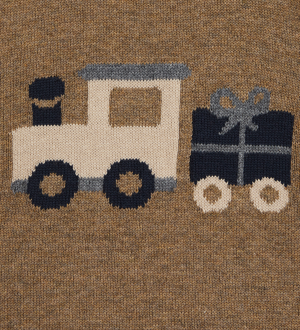 Hust and Claire Waistcoat - Knitted - Perry - Coffee Melange