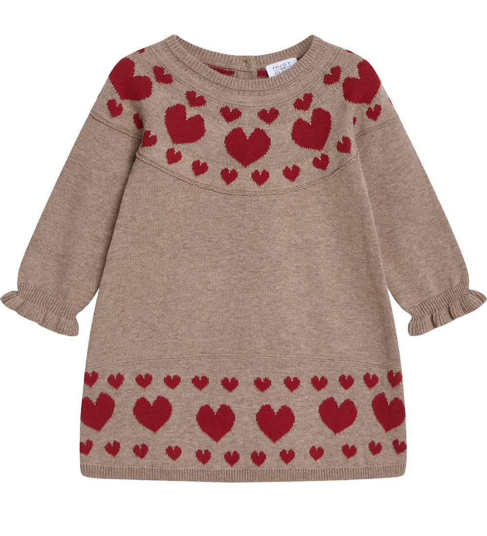 Hust and Claire Dress - Knitted - Klea - Biscuit Melange