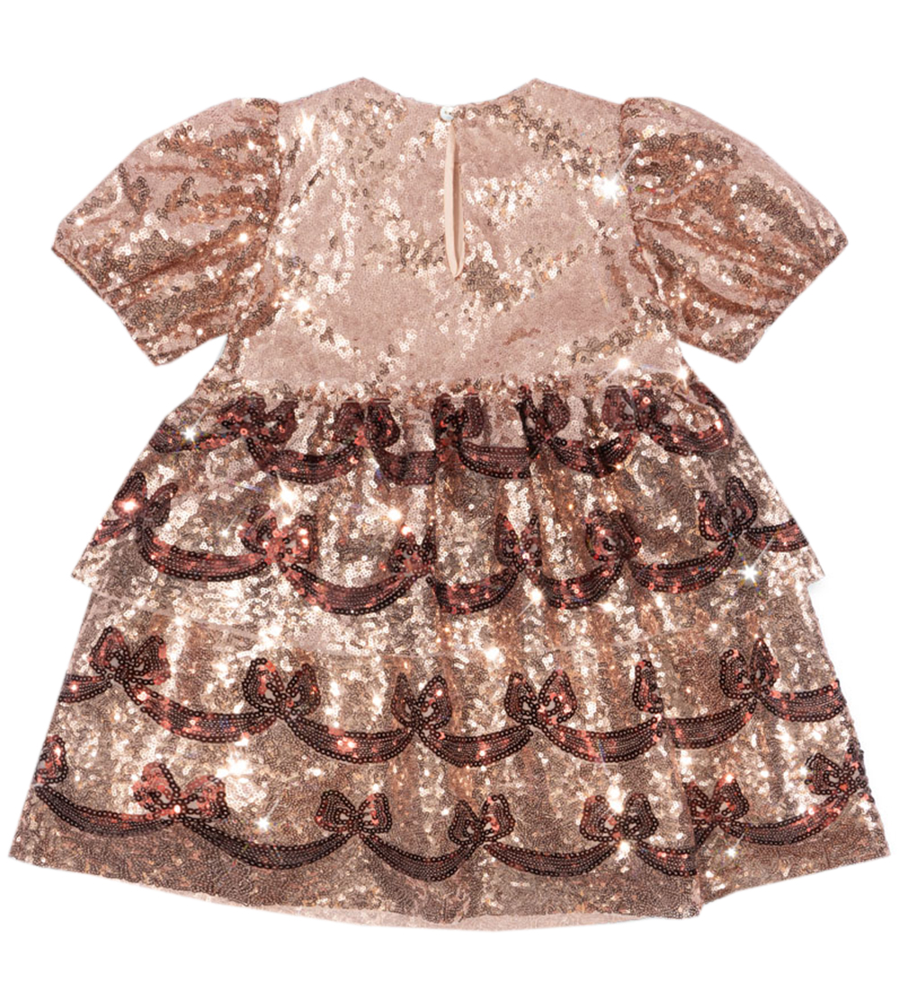 Konges Sløjd Kleid - Starla Bow Wow - Gold Blush