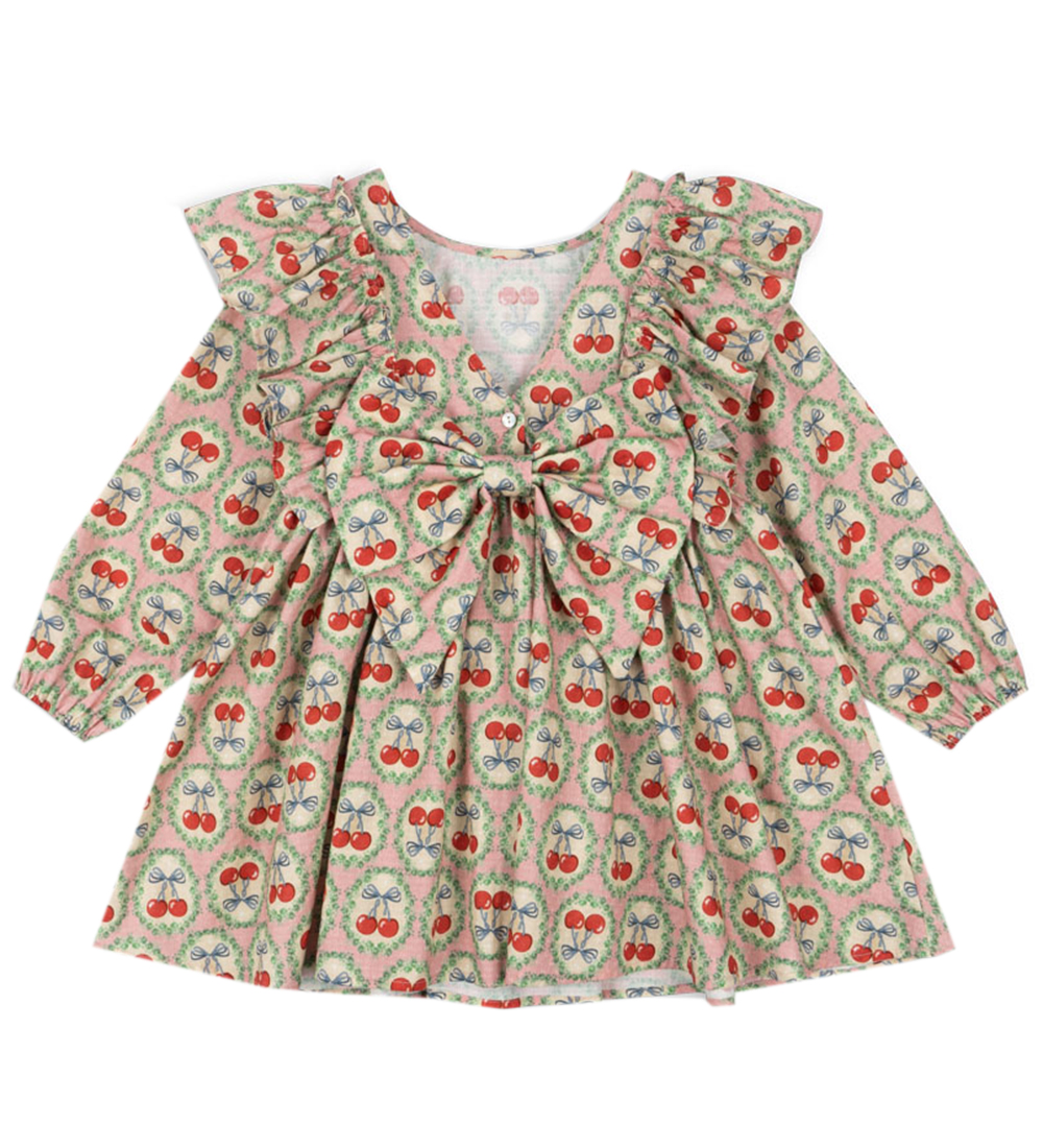 Konges Sløjd Kleid - Euböa Bow - Cherry Bow