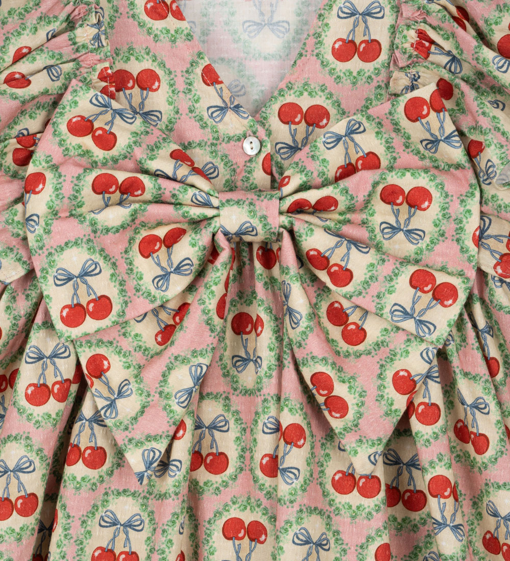 Konges Sløjd Kleid - Euböa Bow - Cherry Bow