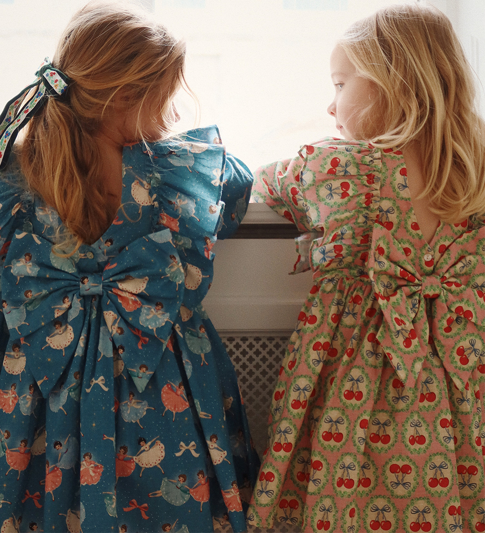 Konges Sløjd Kleid - Euböa Bow - Cherry Bow