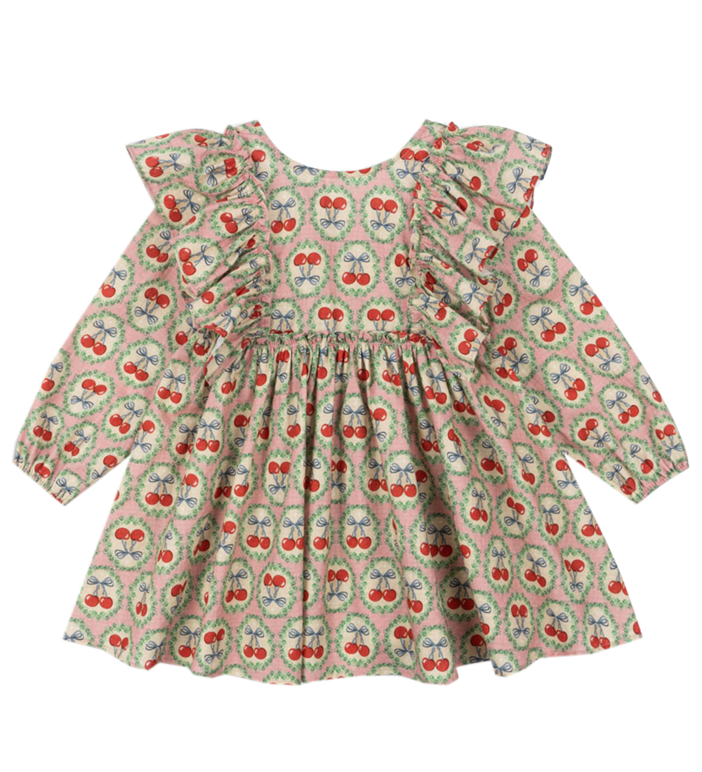 Konges Sløjd Kleid - Euböa Bow - Cherry Bow