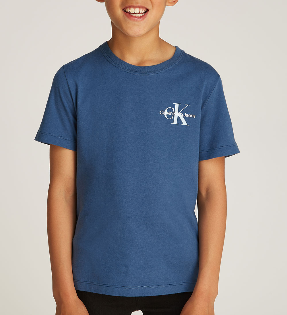 Calvin Klein T-shirt - Chest Monologue - Ensign Blue