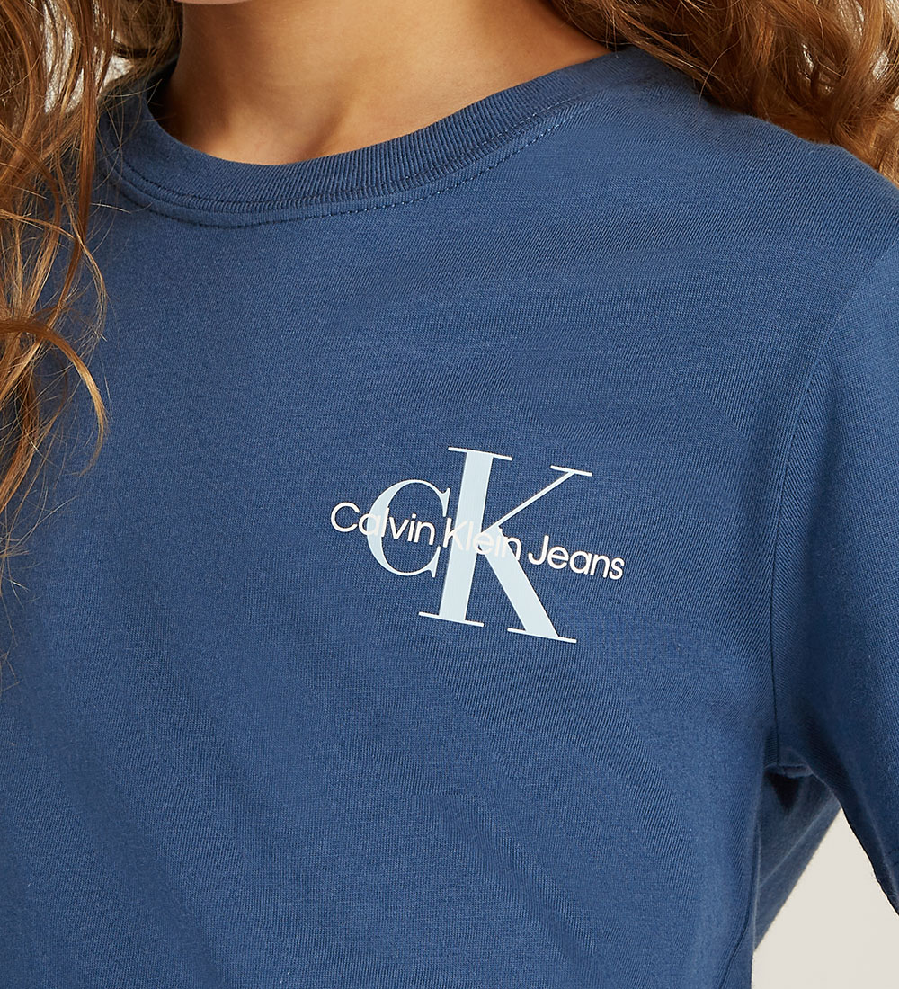 Calvin Klein T-shirt - Chest Monologue - Ensign Blue