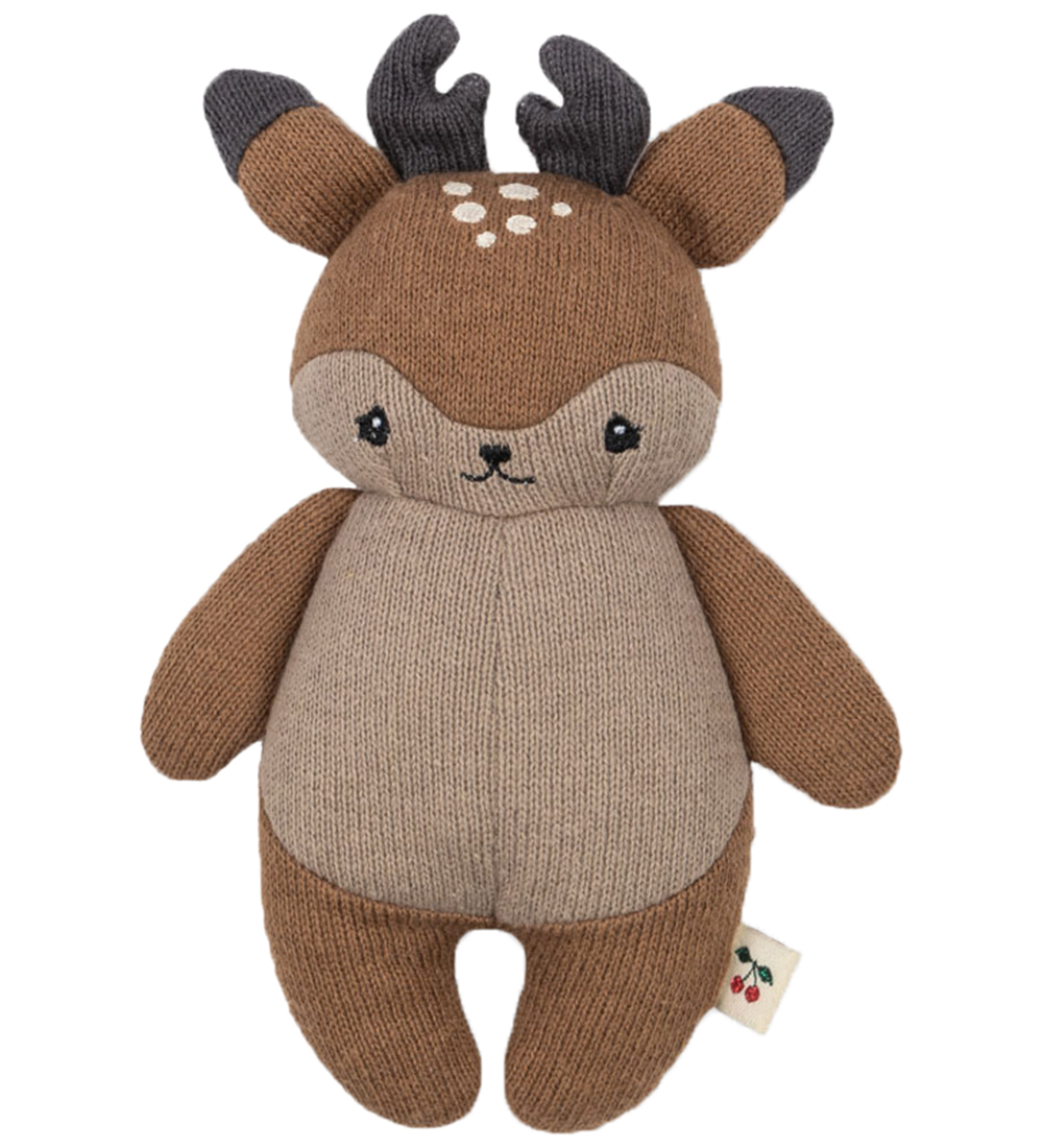 Konges Sløjd Rattle - Reindeer - Brown