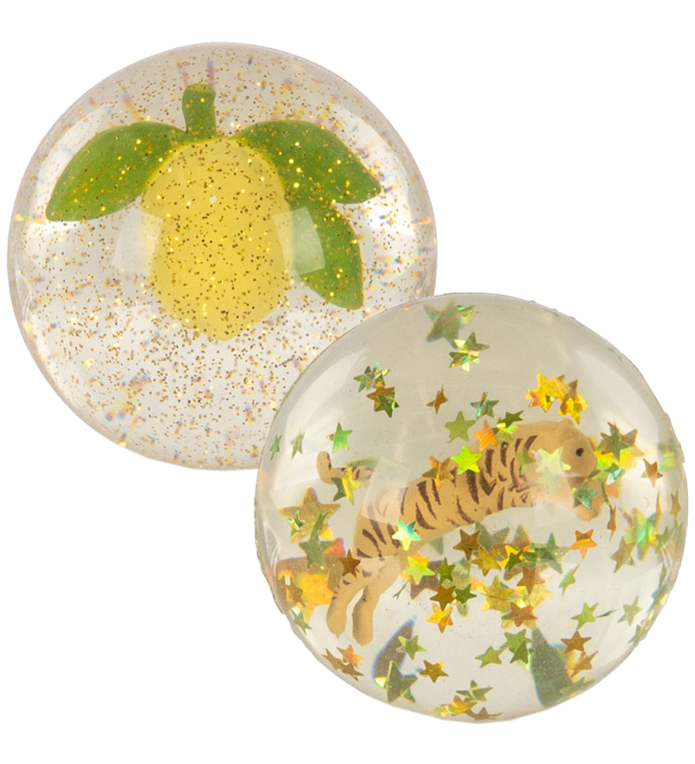 Konges Sløjd Bouncy ball - 2-Pack - Lemon/Tiger