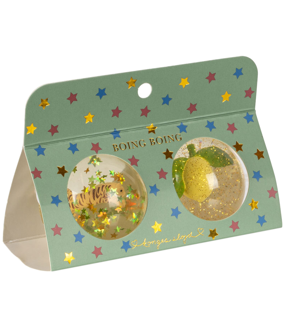 Konges Sløjd Bouncy ball - 2-Pack - Lemon/Tiger