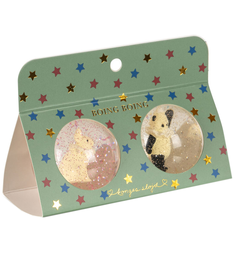Konges Sløjd Bouncy balls - 2-Pack - Bunny/Panda