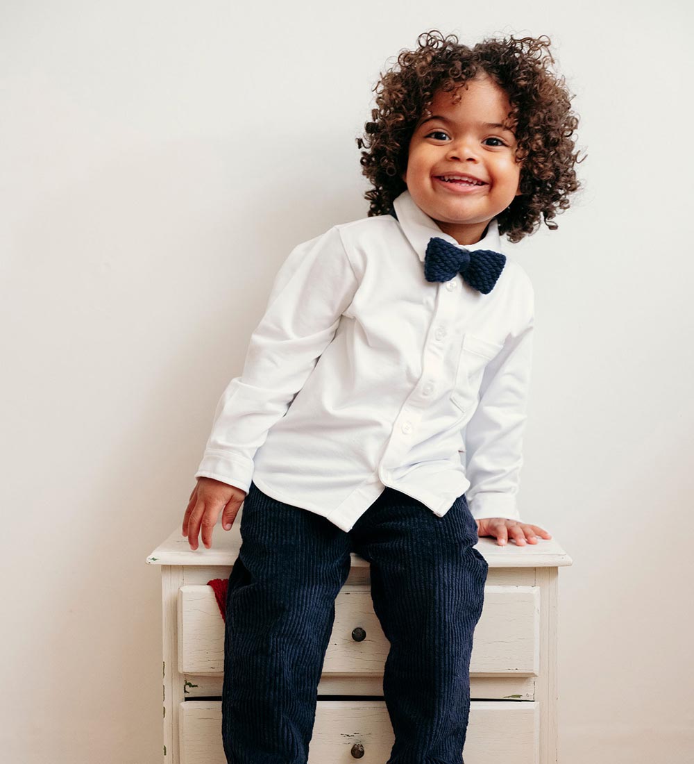 Hust and Claire Bow Tie - Knitted - Faust - Navy