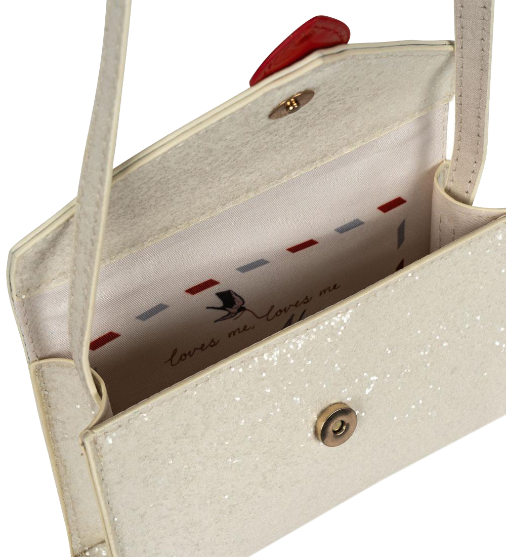 Konges Sløjd Shoulder Bag - Love Letter - Cream Glitter