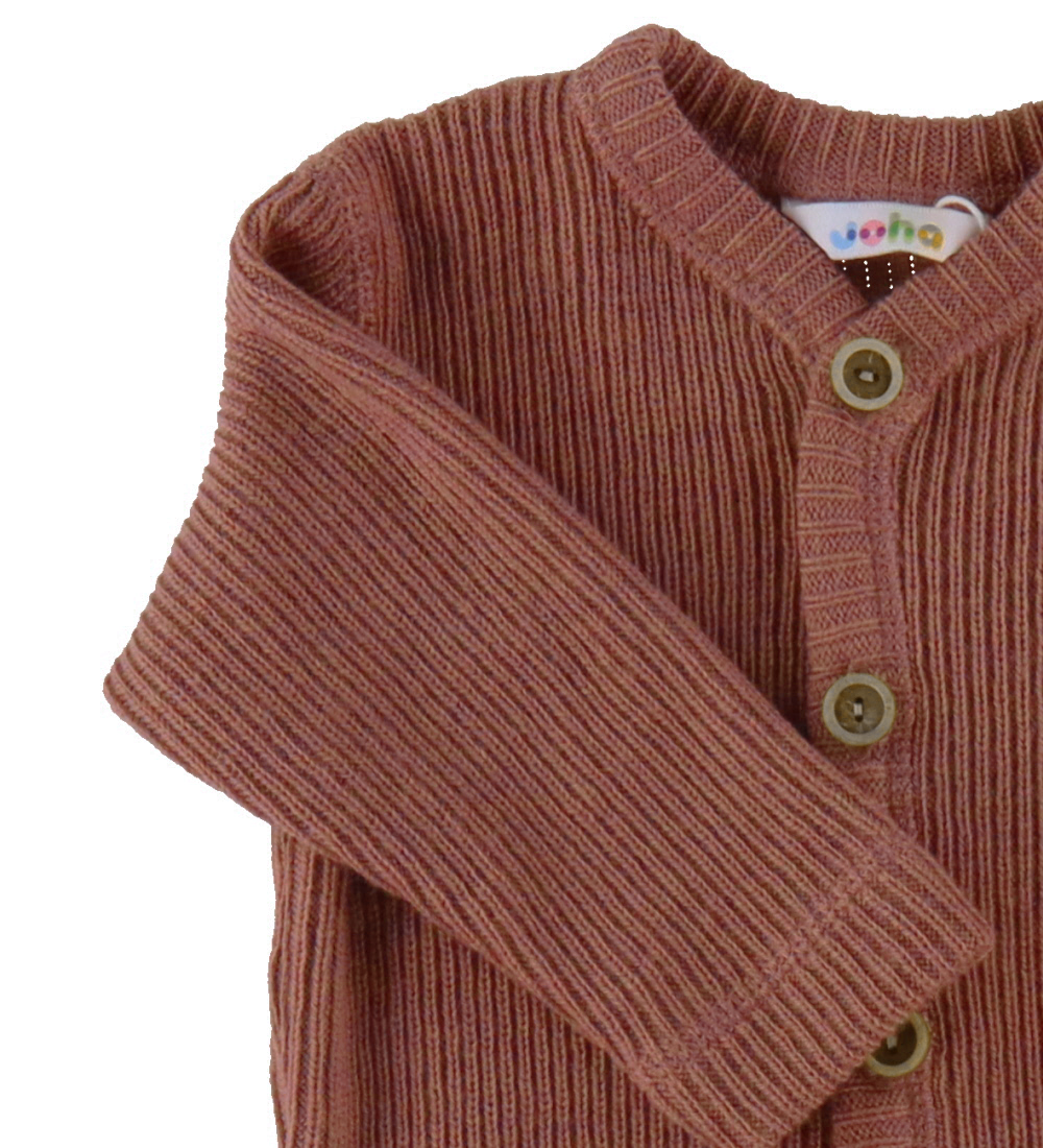 Joha Cardigan - Stickad - Ull - Brun