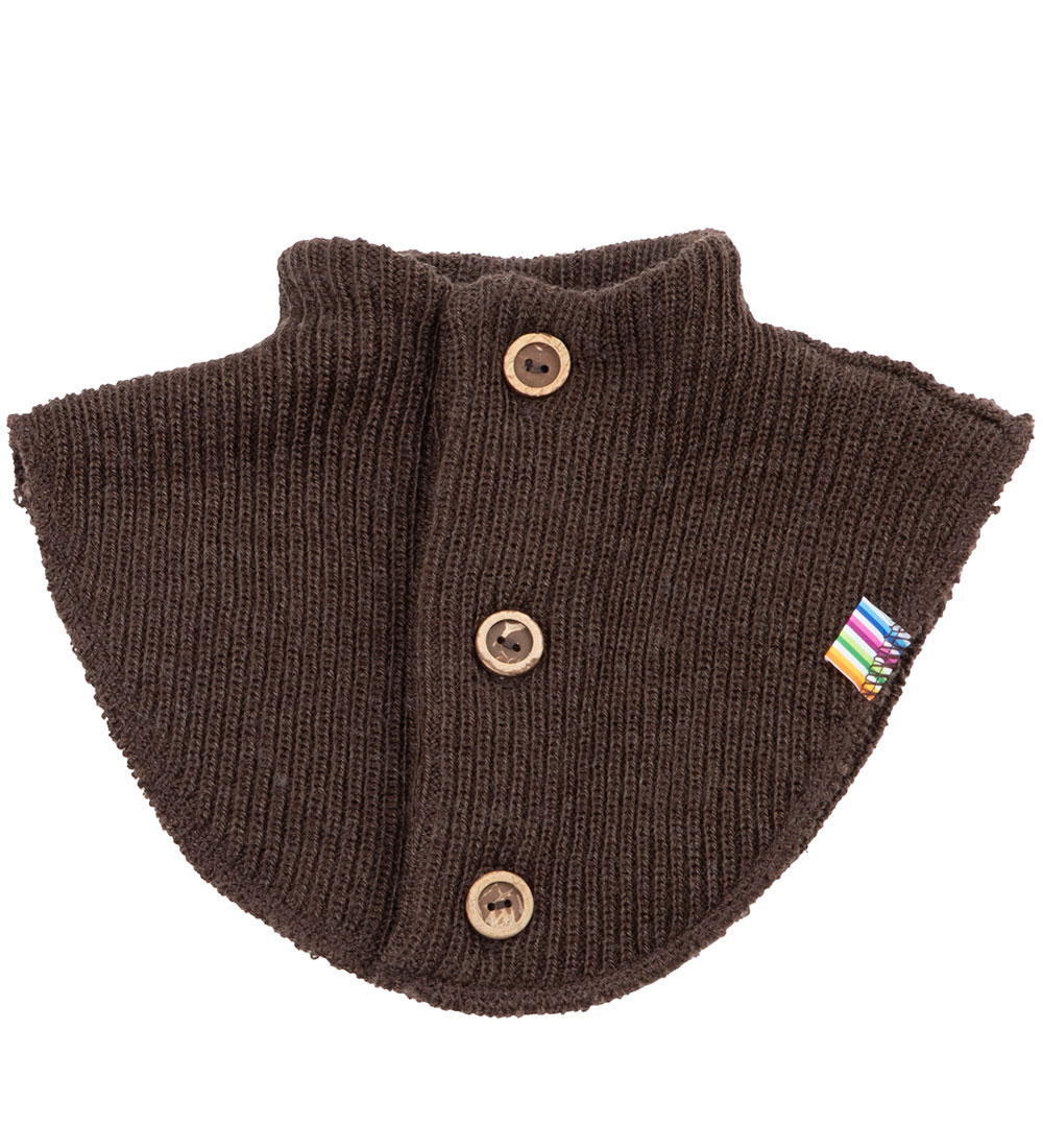 Joha Neck Warmer - Knitted - Wool - 2-layer - Dark Brown