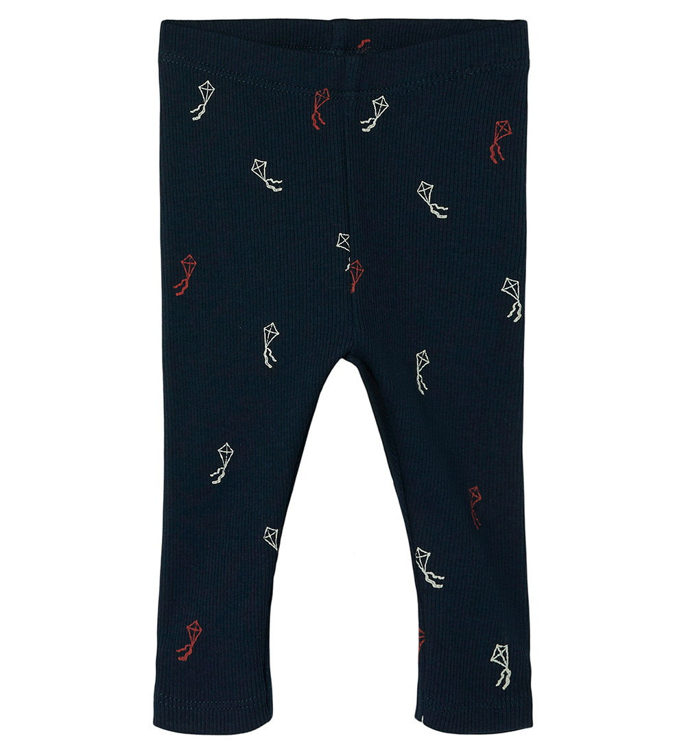 Name It Leggings - Rib - NbnLabela - Navy Blazer