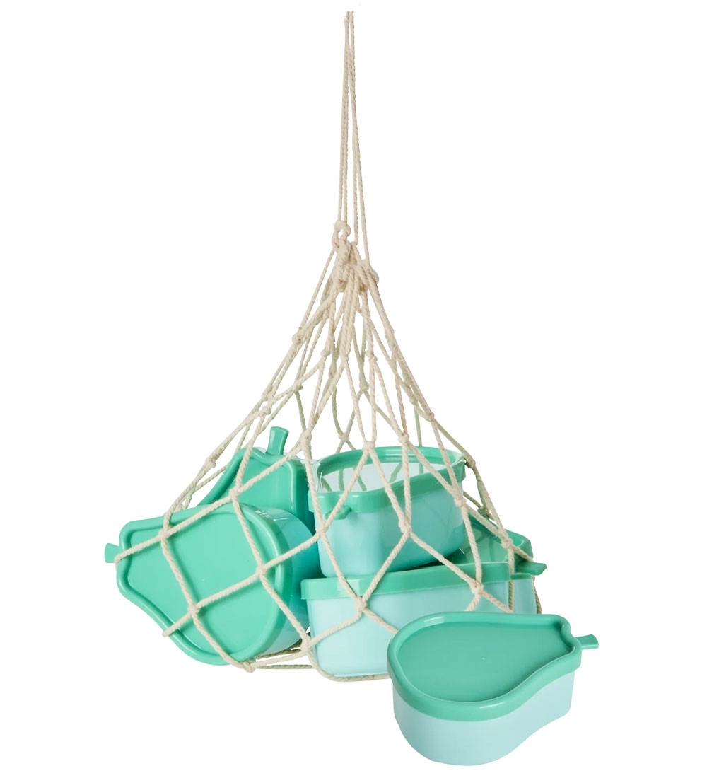 Rice Food container - 6-Pack - Pear shape - 7x5.5 cm - Green