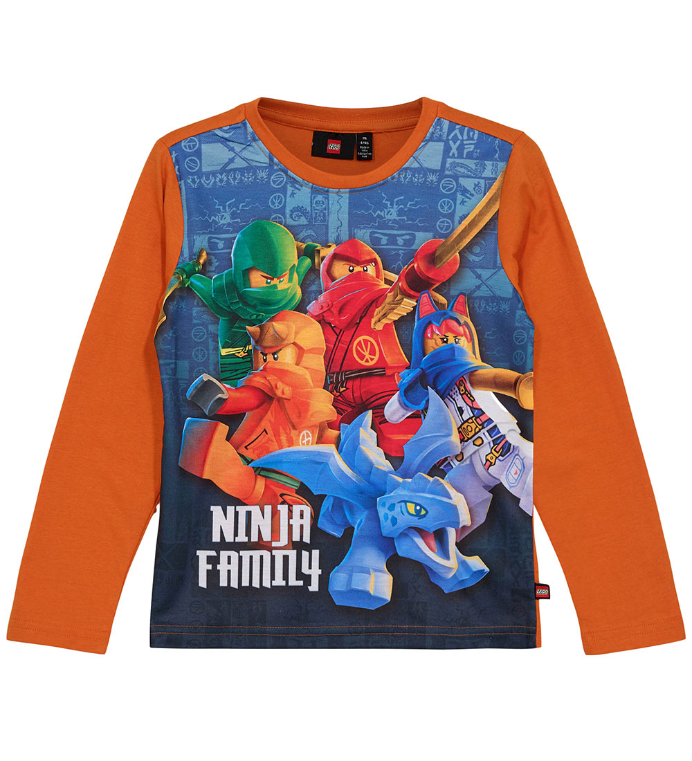 LEGO® Ninjago Blouse - LWTano 701 - Dark Orange w. Print