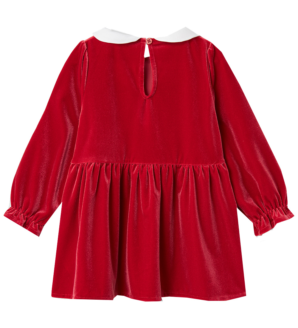 Name It Kleid - Velours - NmfRinna - Jester Red