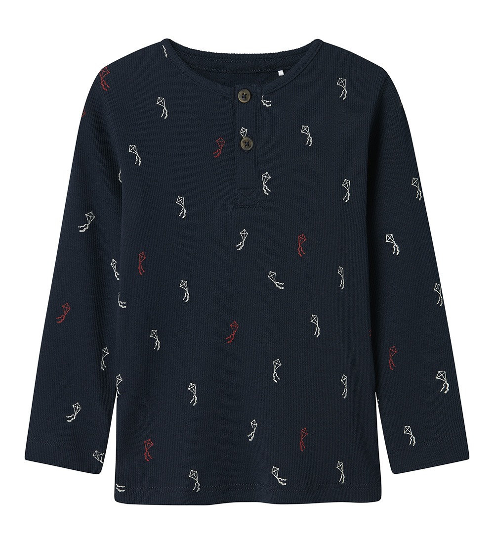 Name It Blússa - Rib - NmmLabela - Dökkblátt Blazer