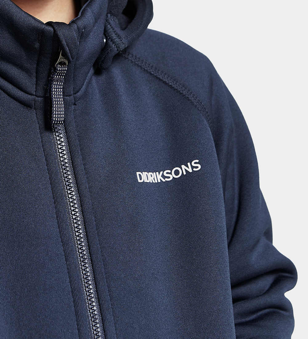 Didriksons Cardigan w. Fleece - Corin - Navy