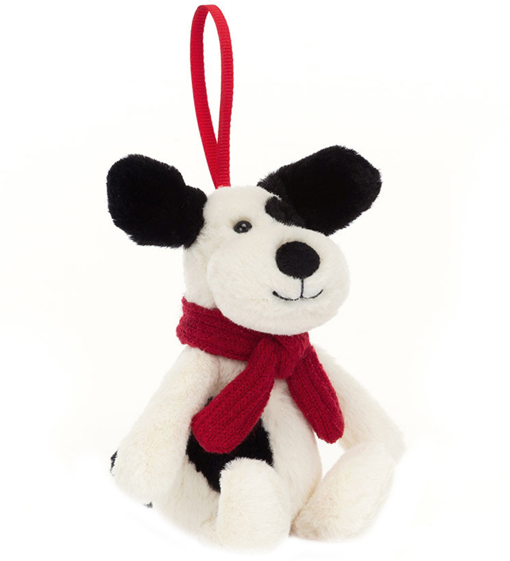 Jellycat Kerstversiering - 13x6 cm - Verlegen puppydecoratie