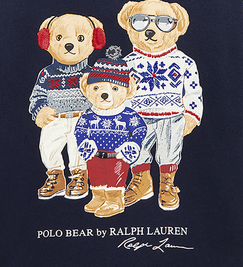 Polo Ralph Lauren Kapuzenpullover - Navy m. Kuscheltiere