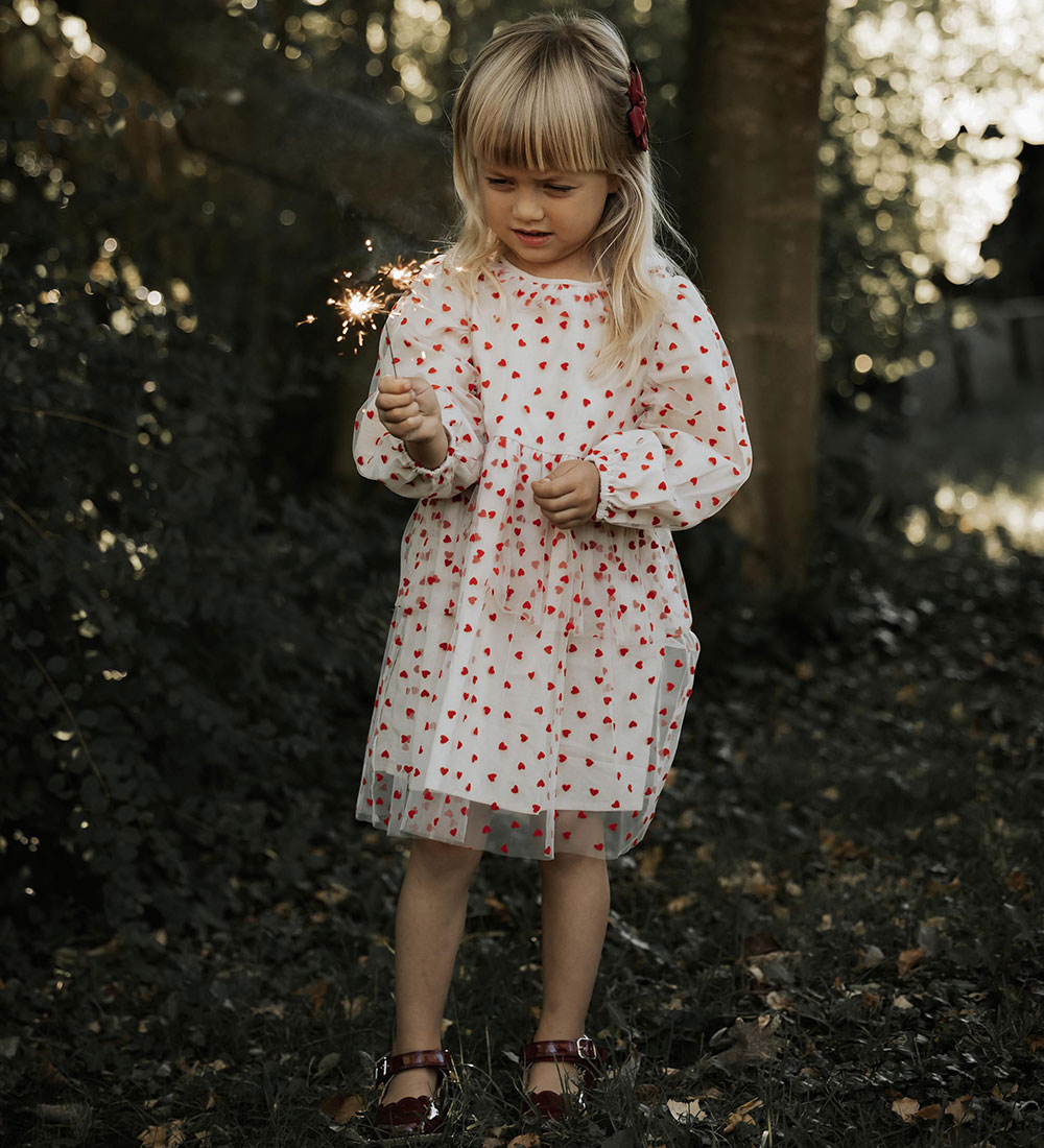 Fliink Dress - Tulle - Sandshell/Pompeian Red