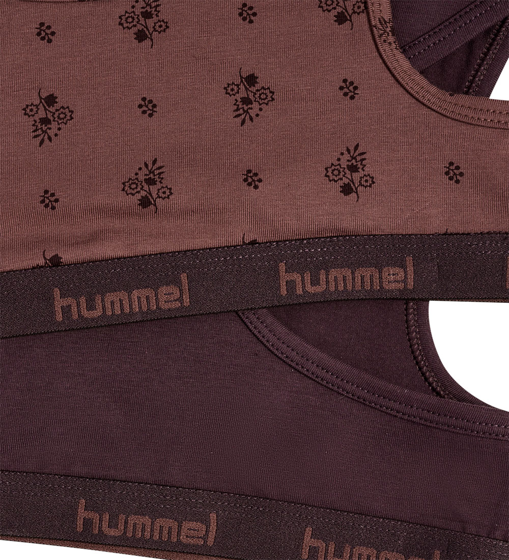 Hummel Top - hmlCarolina - 2-Pack - Raisin